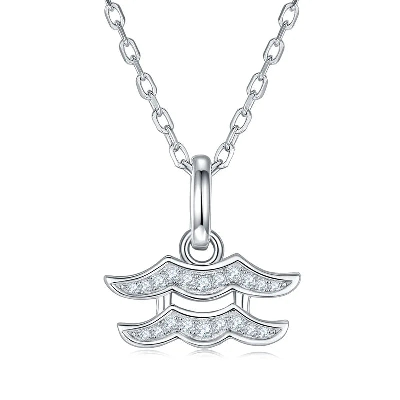 Zodiac | A Sterling Silver Moissanite Necklace