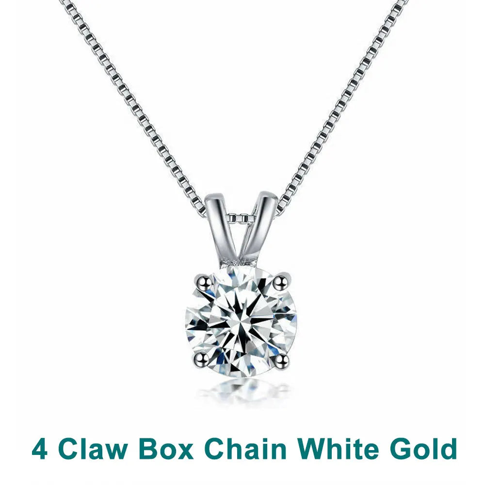 Intuori | Solitaire Pendant Moissanite Necklace