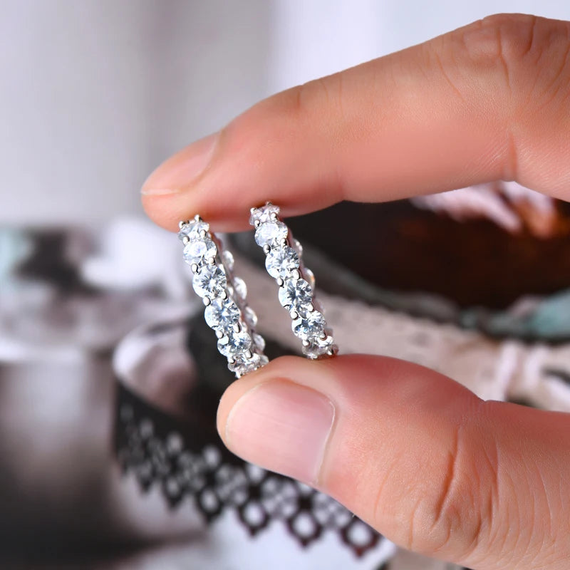 Chatelaines | Luxury Moissanite Gold Hoop Earrings