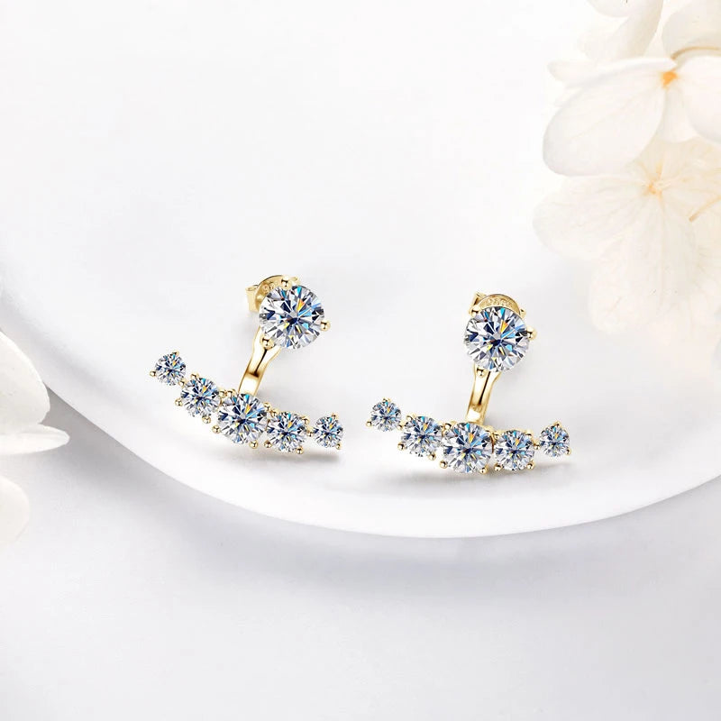 The Celestial Moissanite Earrings | Illuminate your elegance with stellar brilliance