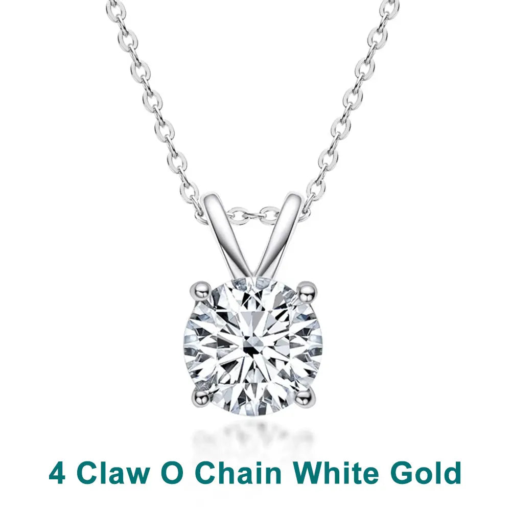 Intuori | Solitaire Pendant Moissanite Necklace