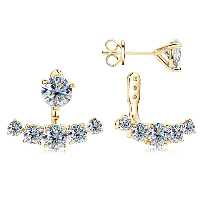 The Celestial Moissanite Earrings | Illuminate your elegance with stellar brilliance