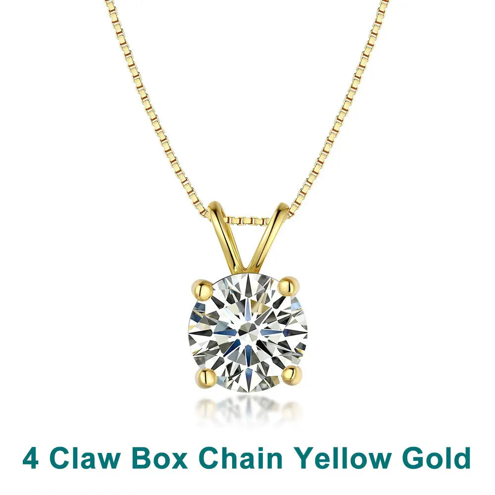 Intuori | Solitaire Pendant Moissanite Necklace