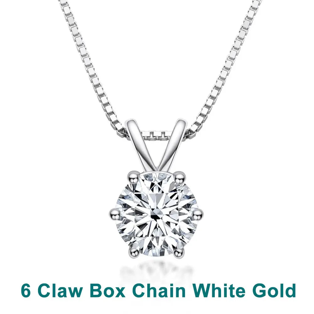 Intuori | Solitaire Pendant Moissanite Necklace