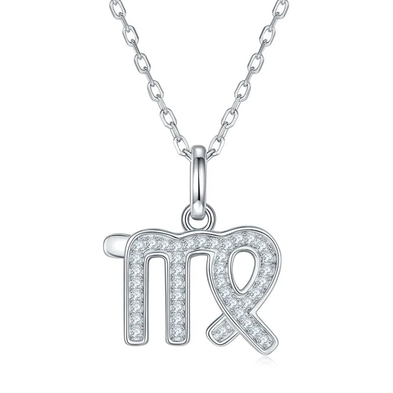 Zodiac | A Sterling Silver Moissanite Necklace