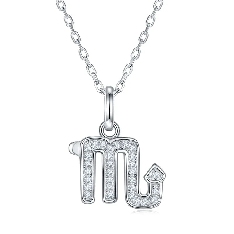 Zodiac | A Sterling Silver Moissanite Necklace