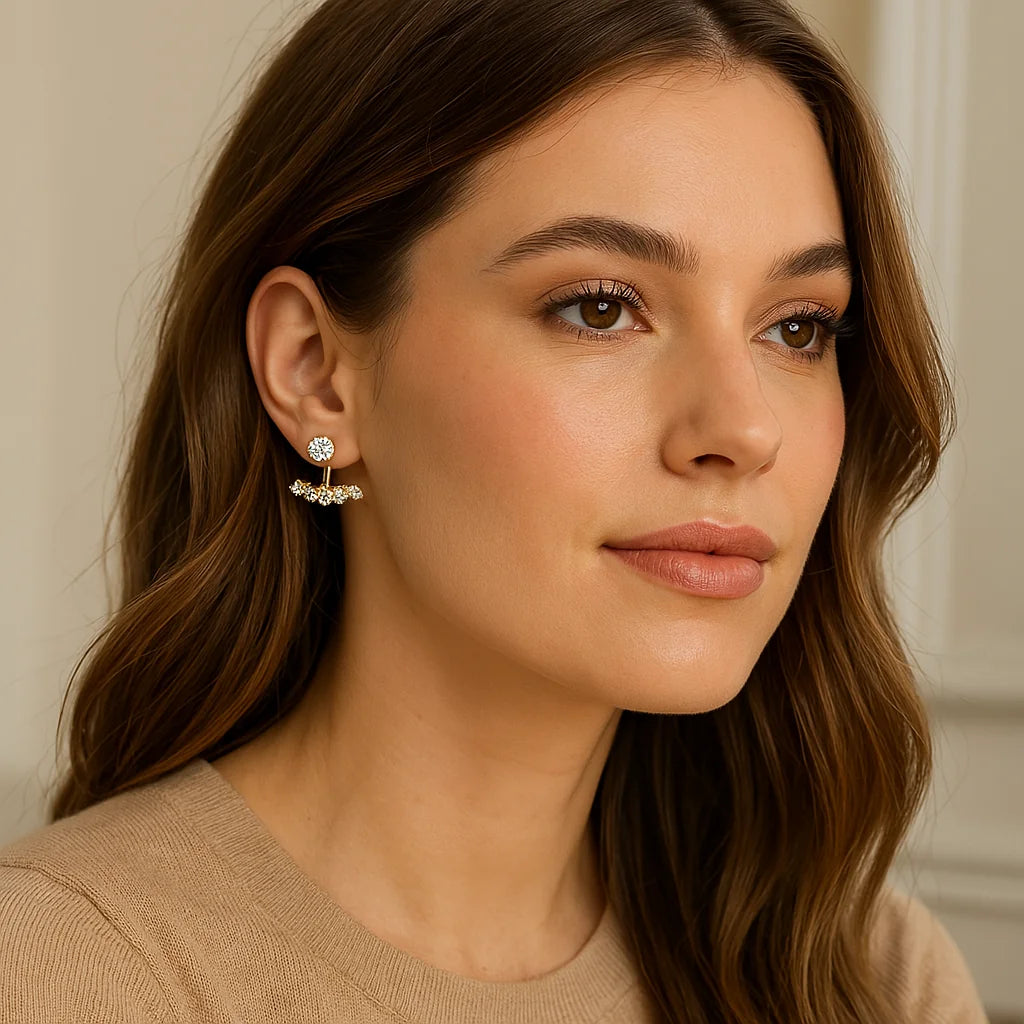 The Celestial Moissanite Earrings | Illuminate your elegance with stellar brilliance