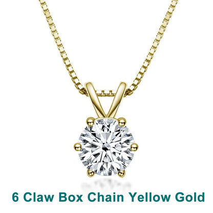 Intuori | Solitaire Pendant Moissanite Necklace