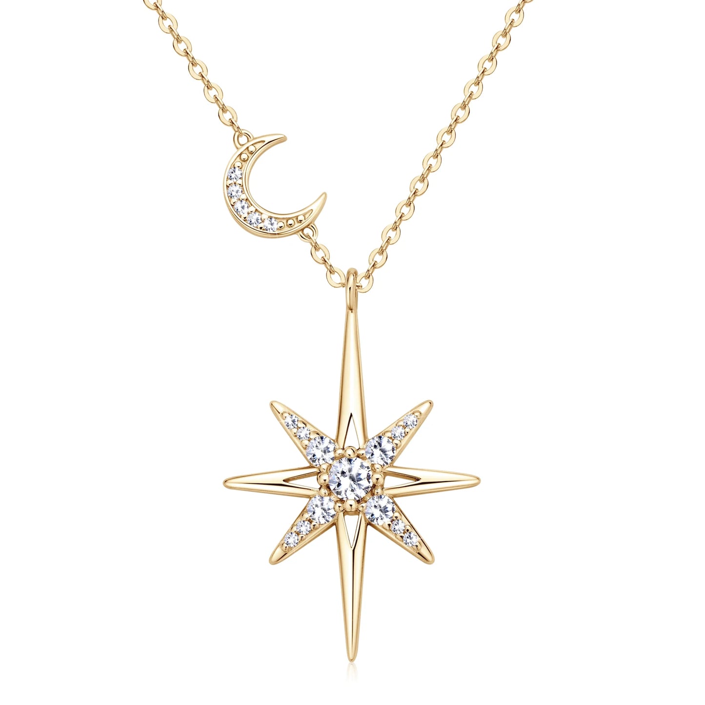 Aureliya | Star Moon Pendant Necklace