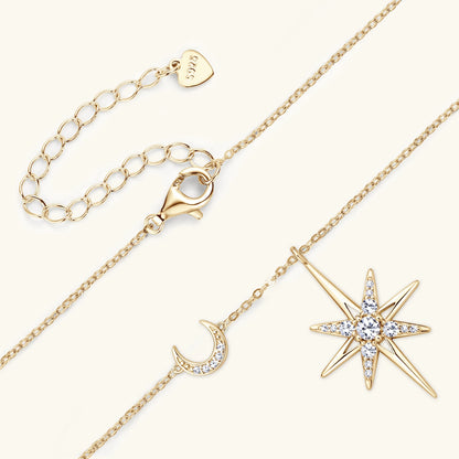 Aureliya | Star Moon Pendant Necklace