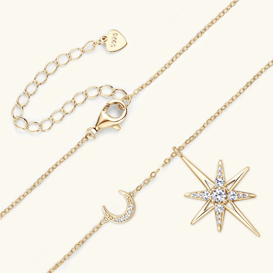 Aureliya | Star Moon Pendant Necklace