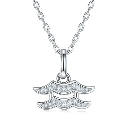 Zodiac | A Sterling Silver Moissanite Necklace
