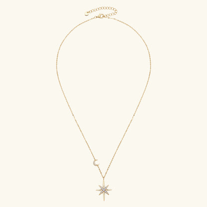 Aureliya | Star Moon Pendant Necklace