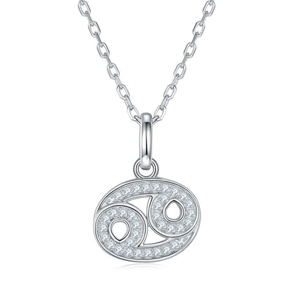 Zodiac | A Sterling Silver Moissanite Necklace