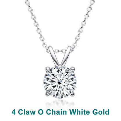 Intuori | Solitaire Pendant Moissanite Necklace