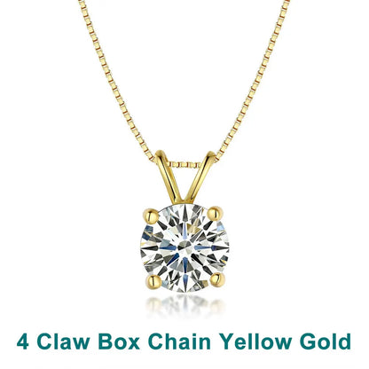 Intuori | Solitaire Pendant Moissanite Necklace