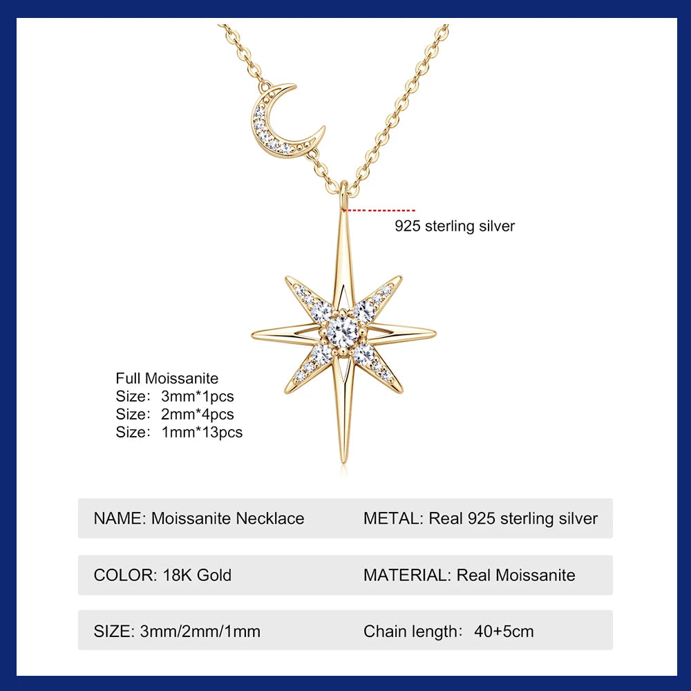 Aureliya | Star Moon Pendant Necklace