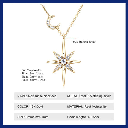 Aureliya | Star Moon Pendant Necklace