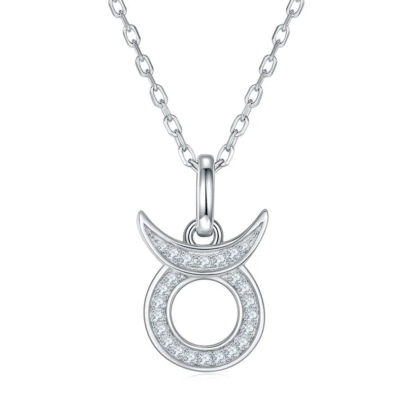 Zodiac | A Sterling Silver Moissanite Necklace