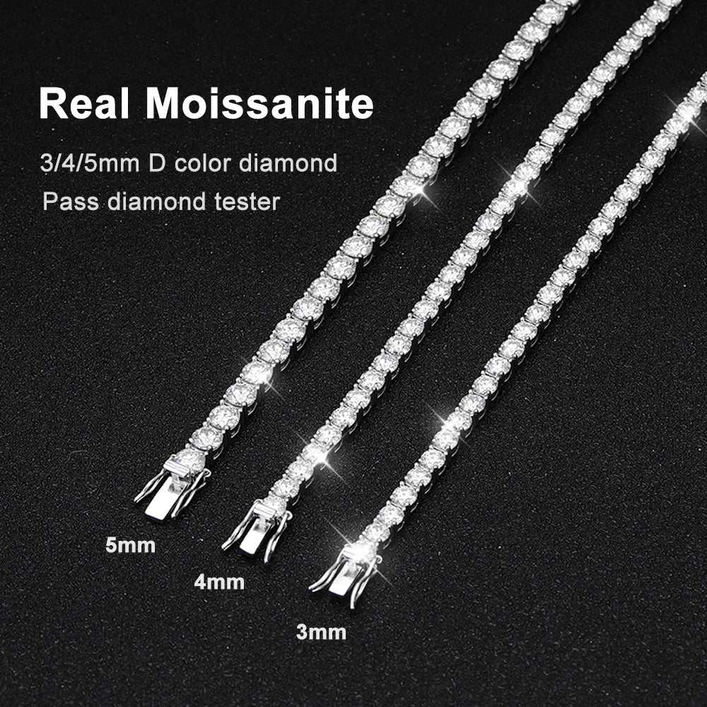 The Solara Bangle | Tennis Design Moissanite Bracelet showcases stunning moissanite brilliance in a sleek design.