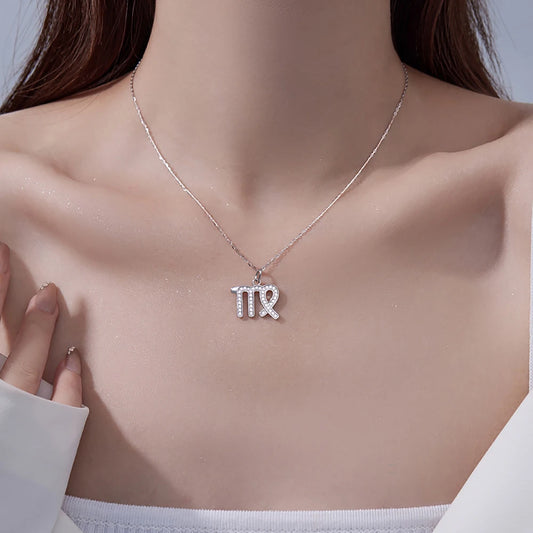 Zodiac | A Sterling Silver Moissanite Necklace